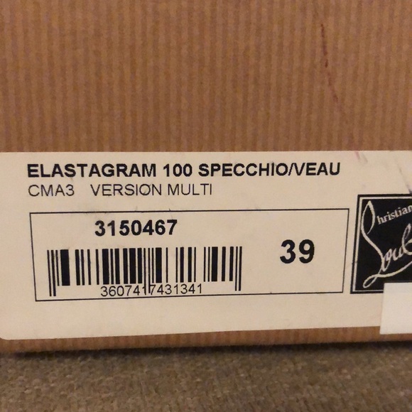 Christian Louboutin elastgram 100 spec hip/veau Version multi - Picture 3 of 10